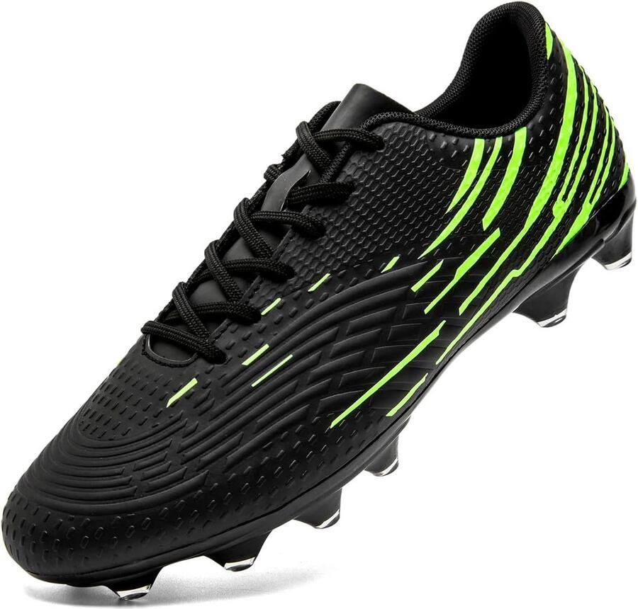 Voetbalschoenen Heren Voor Natuurgras en Kunstgras Hoge Noppen en Antislip Trainingsschoenen