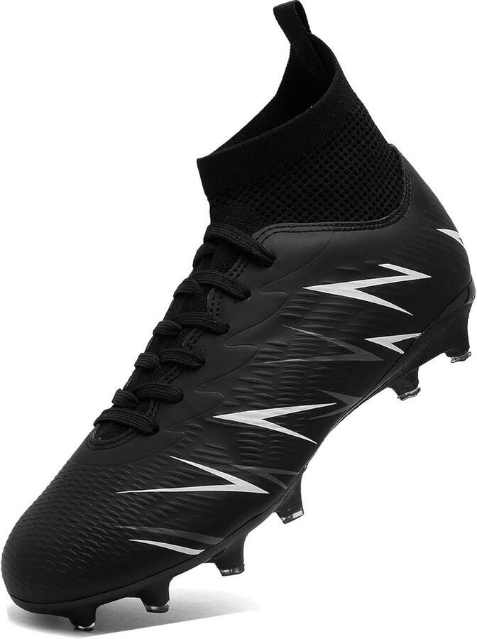 SnelShoppen Heren Voetbalschoenen Spike Hoge Top Astro Turf Trainers AG FG Professionele Atletische Schoenen voor Jongens Ideaal voor Training en