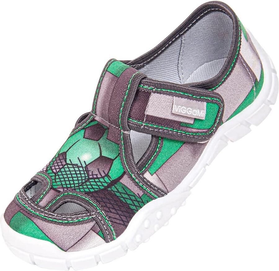 Voetbalschoenen Jongens Instappers met Klittenband Stevige Sportschoenen Kleuterschool en Schoolleeftijd