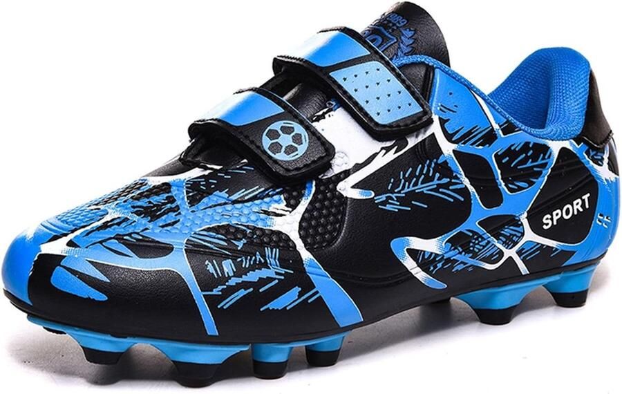 Voetbalschoenen kinderen FG AG blauw waterdicht ideaal voor training SnelShoppen