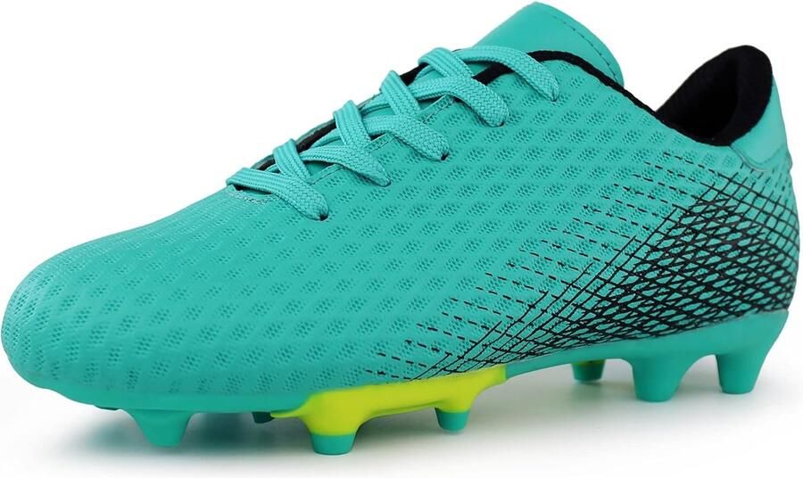 Voetbalschoenen kinderen groen unisex comfortabel ideaal voor op het veld SnelShoppen