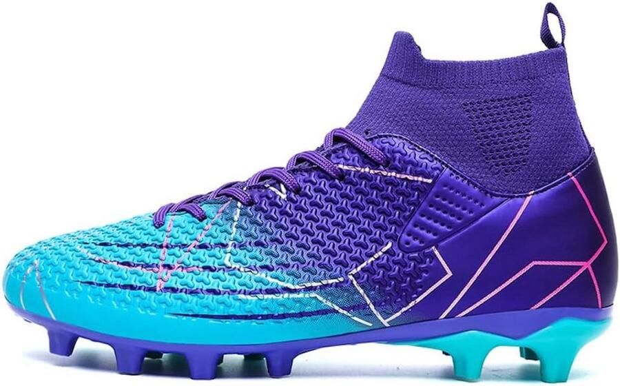 Voetbalschoenen met Hoge Enkel Ondersteuning AG TF Trainingsschoenen Antislip voor Heren en Kinderen