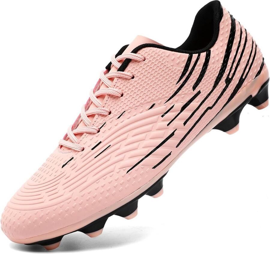 Voetbalschoenen met hoge noppen voor natuurgazon en indoor non-slip zool voor training en wedstrijd