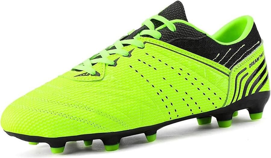 Voetbalschoenen Neon Groen Zwart EU Lichtgewicht Bovenwerk met Gewatteerde Binnenzool Voor Heren