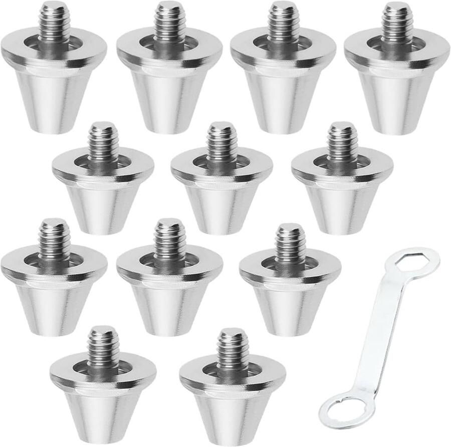 Voetbalschoenen noppen 12 stuks aluminium spikes vervangende noppen optimale grip voor wedstrijden ShopVlot