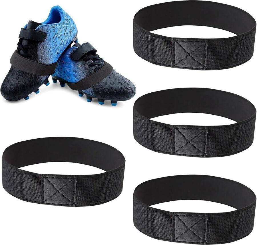 Voetbalschoenen vetersluiting band zwart voor gemak 4 paar SnelShoppen