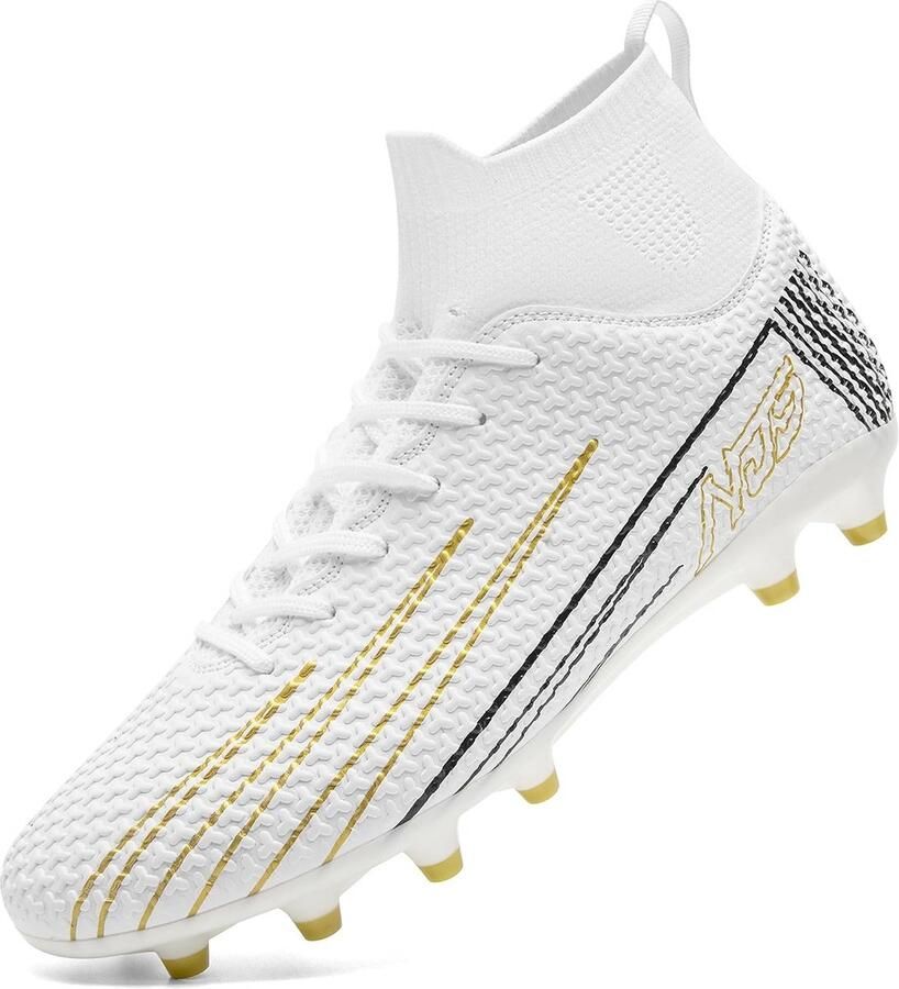 Voetbalschoenen voor en hoge top noppen voor natuurgras optimale grip tijdens training SnelShoppen