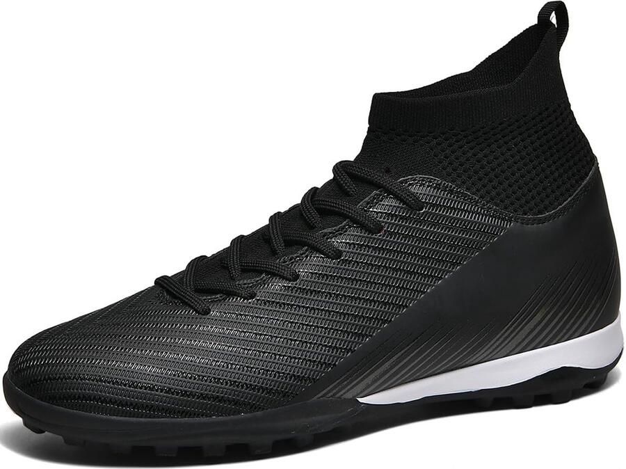 Voetbalschoenen voor Heren en Jongens Hoge Top Spikes Zwart - Foto 1