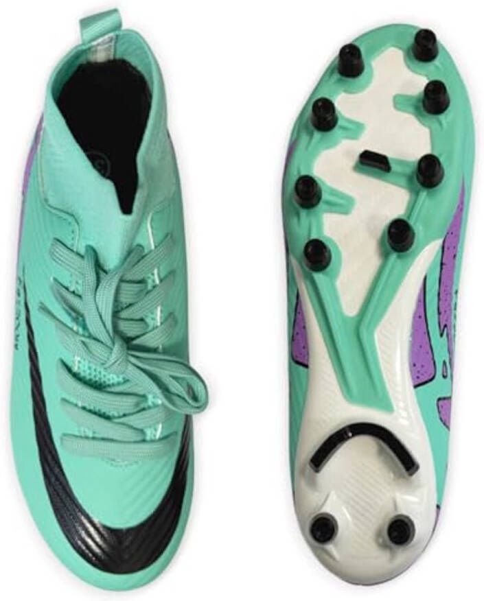 Voetbalschoenen voor heren Enkellaarzen van leer voor training en wedstrijden