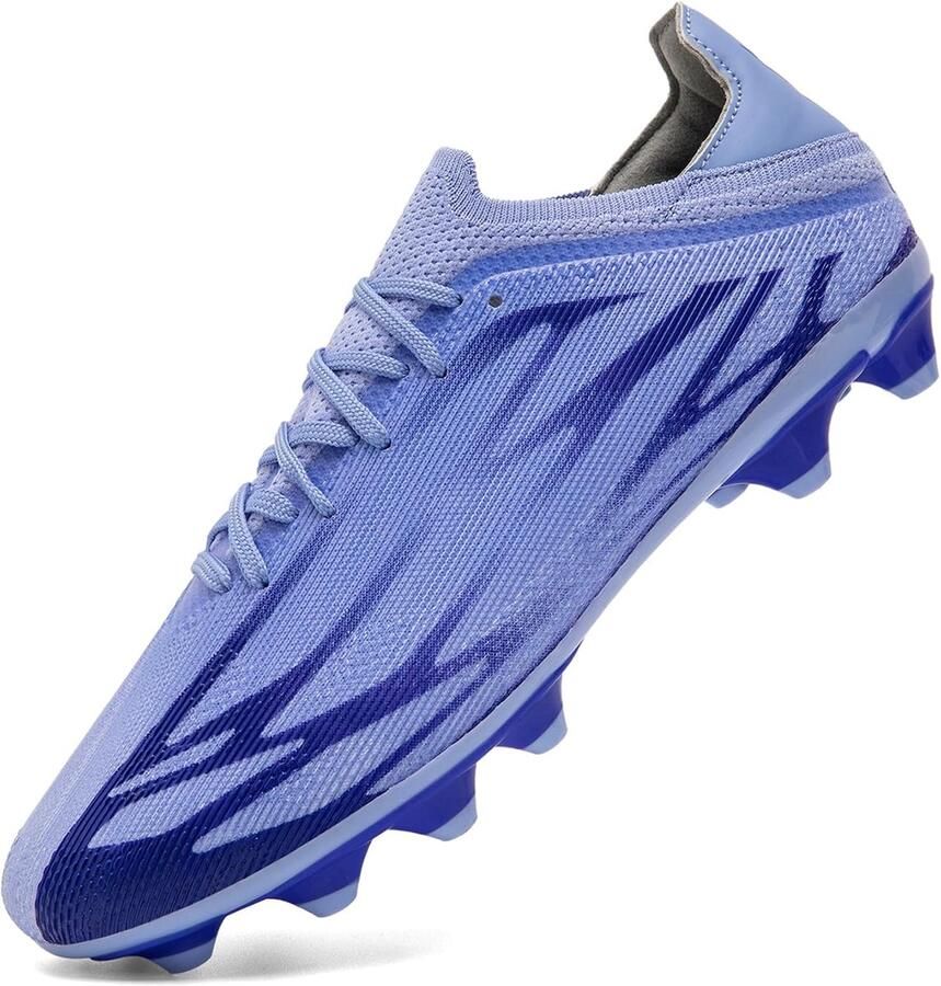 SnelShoppen Voetbalschoenen Heren Professionele Noppen Voetbalschoenen Trainingsschoenen voor Buiten Gym Sportschoenen Zwart Voor W