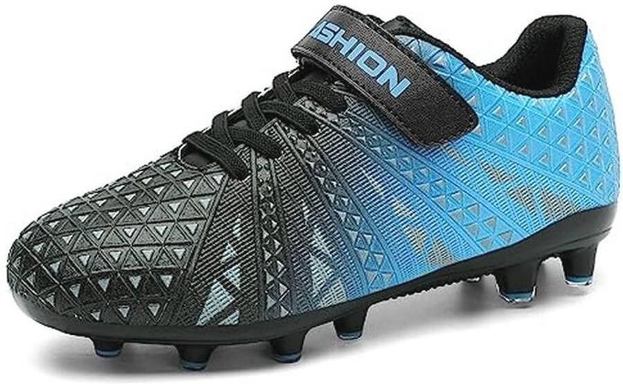 Voetbalschoenen voor Jongens Comfortabele en Stijlvolle Outdoor Atletische Schoenen Blauw Zwart