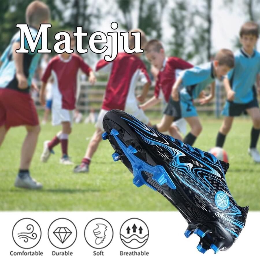 Voetbalschoenen voor kinderen en jongeren lichtgewicht voor binnen en buiten