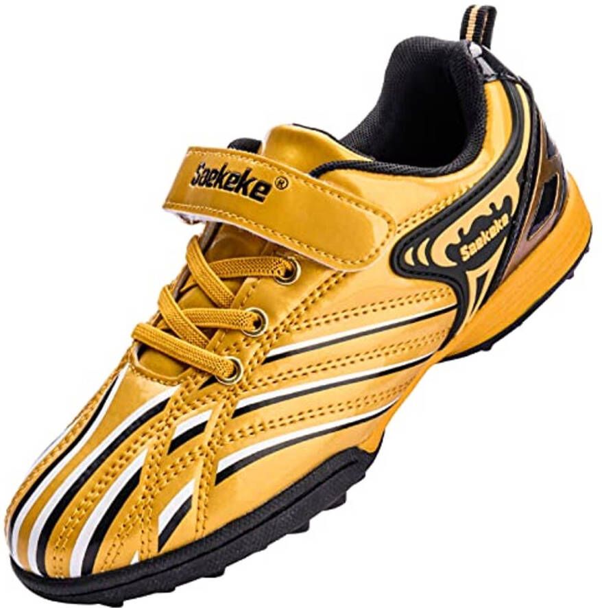 Voetbalschoenen voor Kinderen TF Voetbalschoenen met Klittenbandsluiting Antislip Training Schoenen voor en