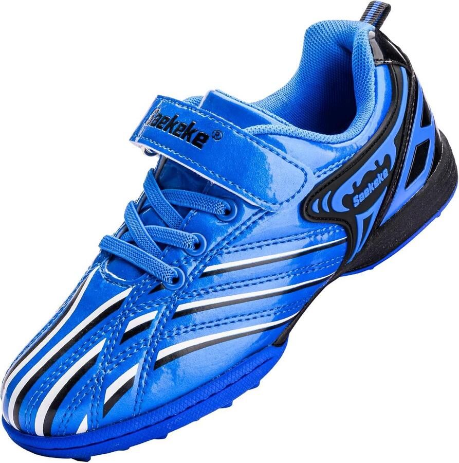 Voetbalschoenen voor Kinderen TF Voetbalschoenen met Klittenbandsluiting Antislip Training Schoenen voor en