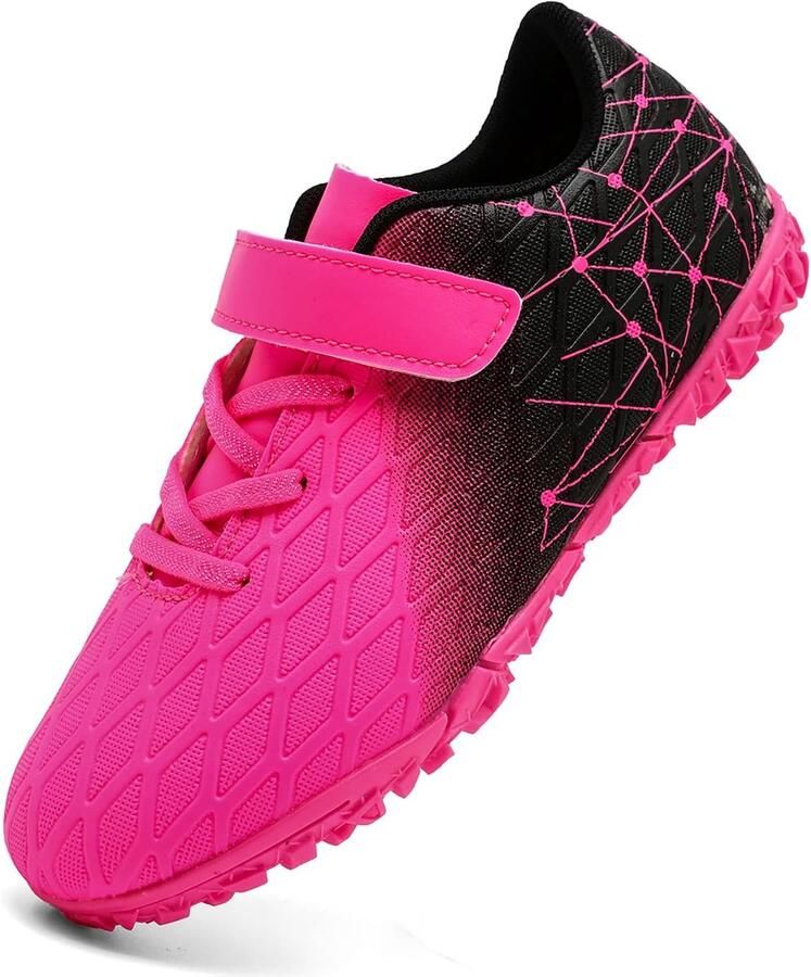Kinder Voetbalschoenen met Lage Noppen voor Kunstgras en Binnen Trainingsschoenen Antislip