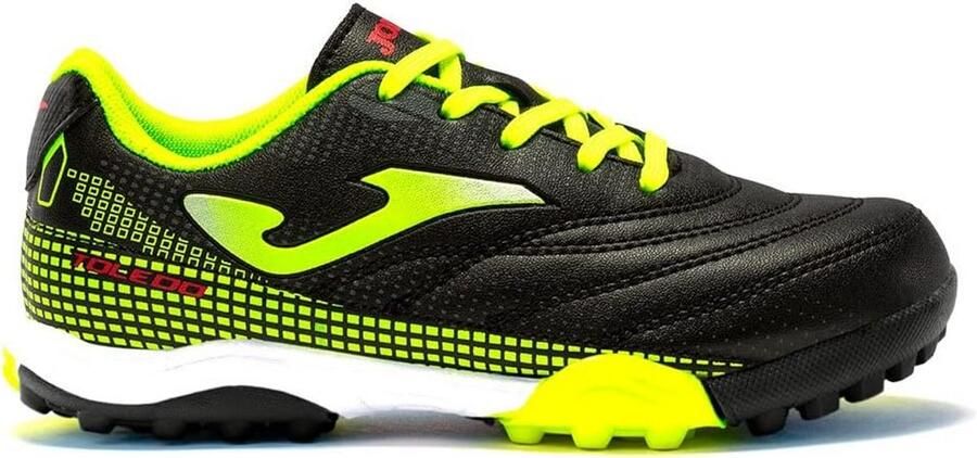 Voetbalschoenen voor kinderen zwart geel turf