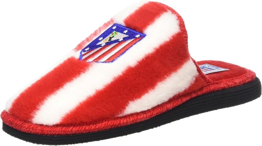 Voetbalslippers Jongens Comfortabele Pantoffels Binnen en Buiten Officiële Club Kleuren Rood Wit
