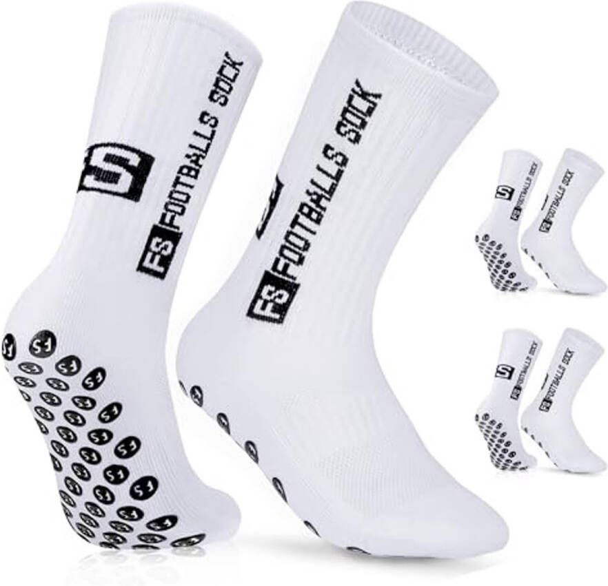Voetbalsokken voor Heren Antislip Gripsokken Multifunctionele Sportsokken Ideaal voor Voetbal Hardlopen Basketbal en Meer