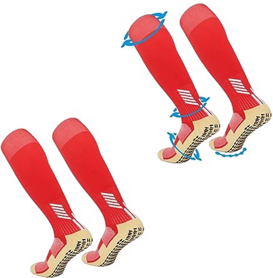 Voetbalsokken voor Kinderen en Heren Antislip Sportsokken voor Voetbal Hardlopen en Training