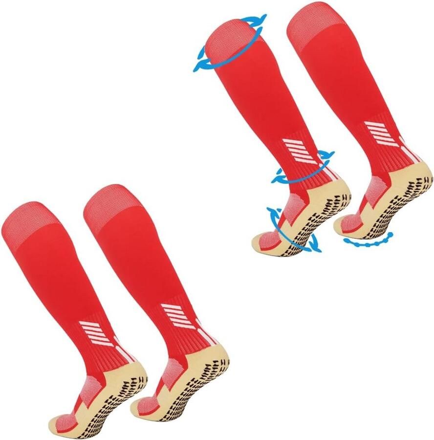 Voetbalsokken voor Kinderen en Heren Antislip Sportsokken voor Voetbal Hardlopen en Training