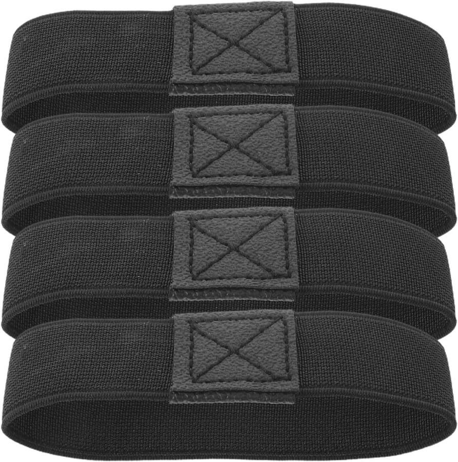 Voetbalveters Elastische Veters Antislip Bescherming Verstelbare Spanning 9.80 x 2.80 x Zwart