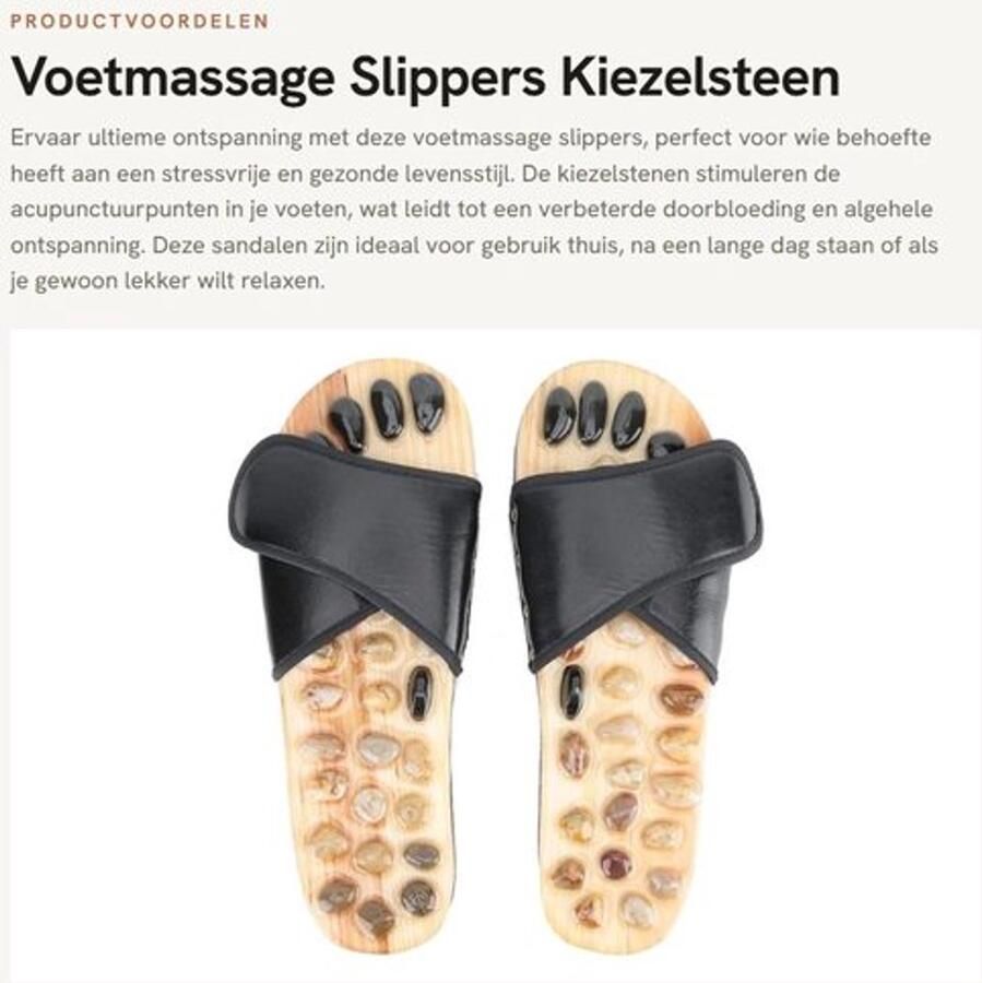 Voetjes Voetmassage Slippers Kiezelsteen Sandalen Reflexologie Schoenen Ontspannende Mat Gezondheidszorg Massage Tools Versterkt doorbloeding Massageslippers