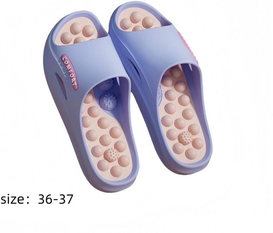 Acupressuurmassageslippers therapeutische reflexologiesandalen antislipmassageschoenen blauw - Foto 2