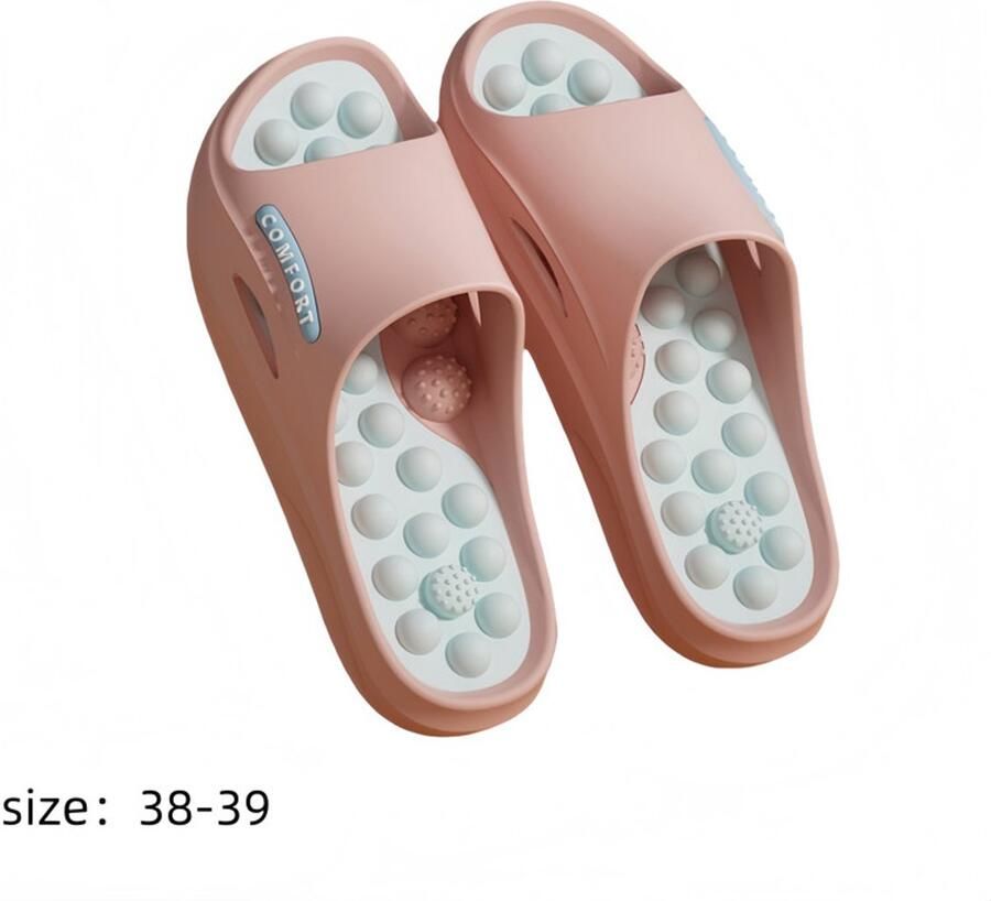 Voetmassage sloffen-Acupressuur sloffen-antislip sloffen-massage sloffen- roze - Foto 2