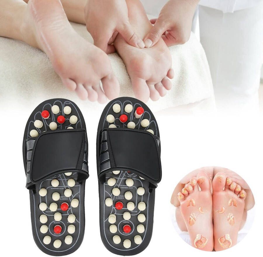 Voetmassageapparaat pantoffels acupressuurvoetmassageapparaat Masajeador de Pies de Acupresión plantair fasciitis massager schoenen pantoffels sandalen voor nen en verlicht