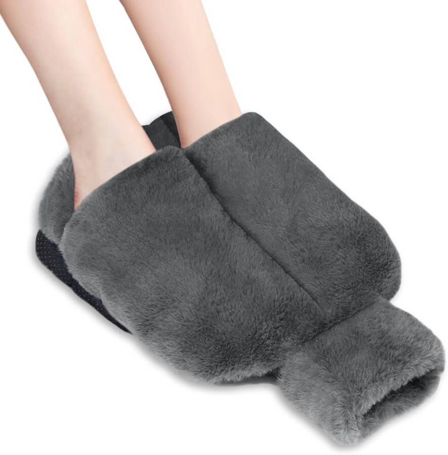 Voetwarmer met Warmwaterkruik 2-in-1 Warmteschoenen Wasbaar en Afneembaar Veilig en Natuurlijk Rubber Voor en