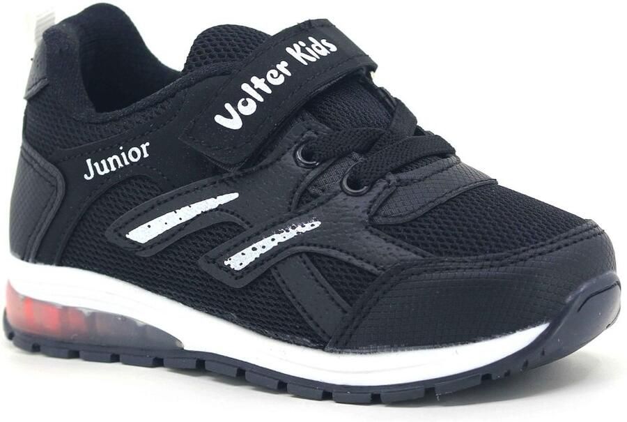 Volter Kinderschoenen Junior Zwart Lichtjes Klittenband