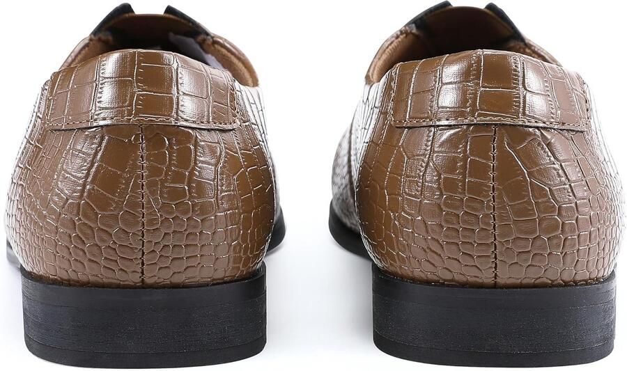 Voor heren klassieke krokodillenprint comfortabele pasvorm loafers kunstleer officieel bedrijf slip-on party bruiloft schoenen