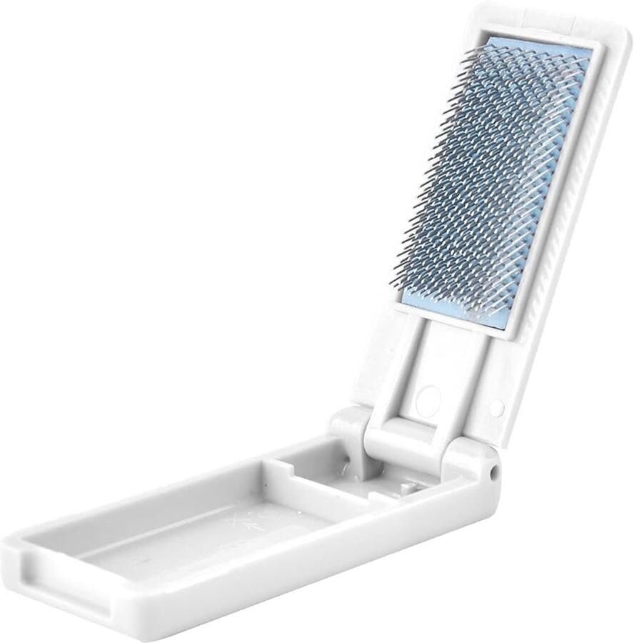 Vouwbare Dansschoenen Borstel Plastic Borstel voor Ballroom Dansschoenen Suède Zool Borstel voor Latin Salsa Schoenen Stalen Draad Suède Zool Borstel voor Suède Schoen Zool (Wit)