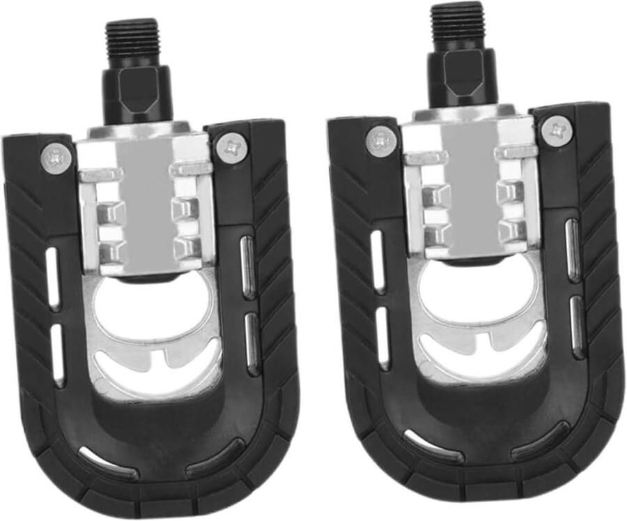 Vouwbare Fietspedalen Antislip Pedalen Fietsen Onderhoud Aluminiumlegering ABS 9.8x Zilver Zwart