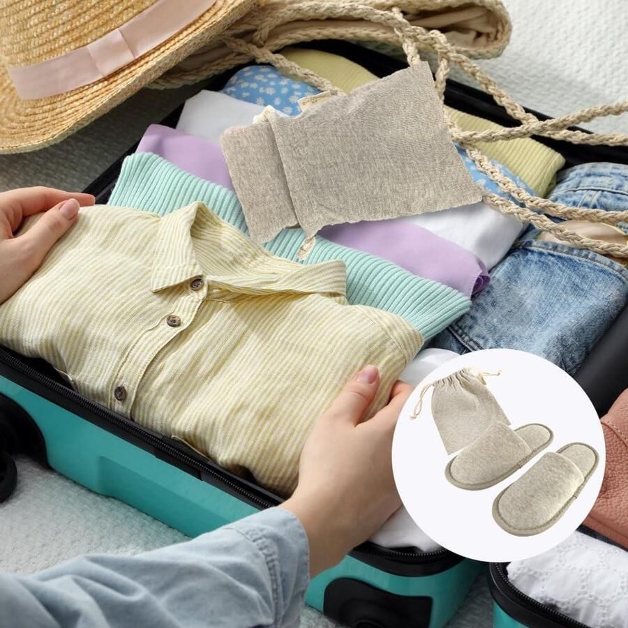 Vouwbare reis slippers herbruikbare hotel slippers comfortabele en draagbare slippers voor onderweg