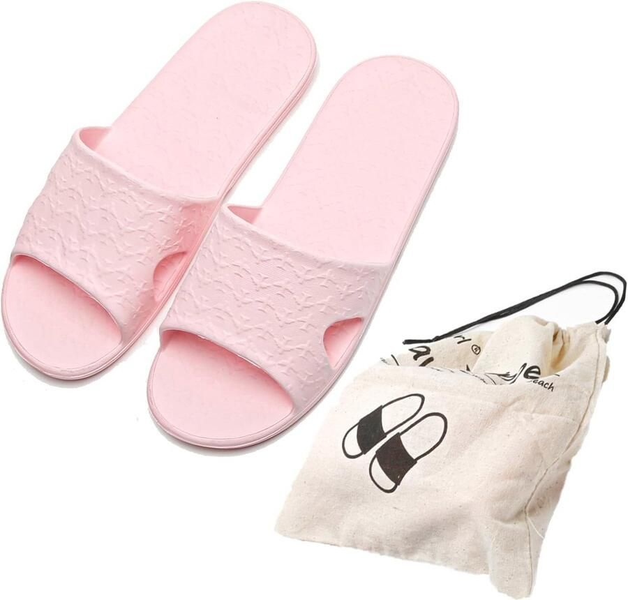 Vouwbare Reis Slippers voor Volwassenen Comfortabele Antislip Sneldrogende Badkamerschoenen Ideaal voor Thuis Gym Strand en Reizen