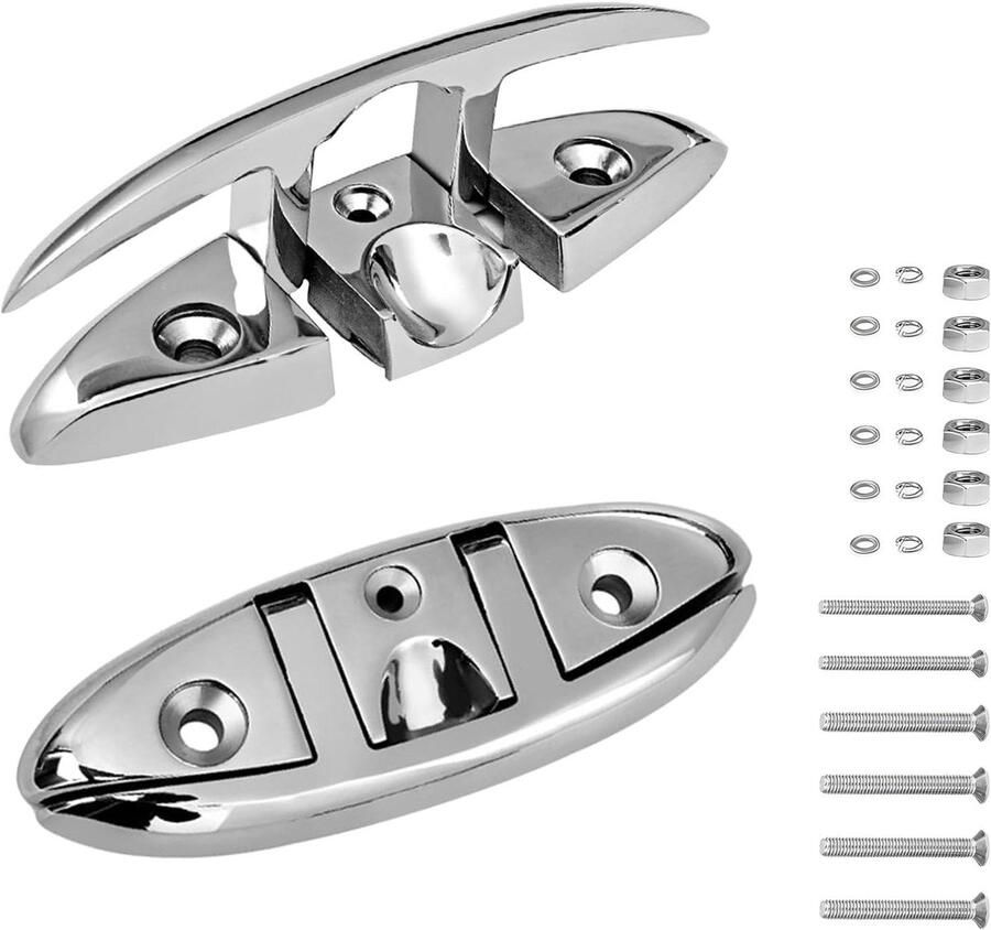 Vouwbare Schoenplaatjes Opklapbare Klamp Boot Aanleggen 316 Roestvrij Staal 6 & 5 Inch Marine