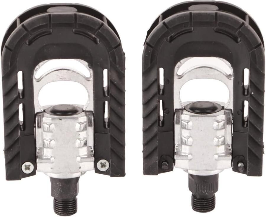Vouwpedalen Fiets Aluminium Pedalen Fietsen Opvouwen Antislip Grip 12 x Zwart