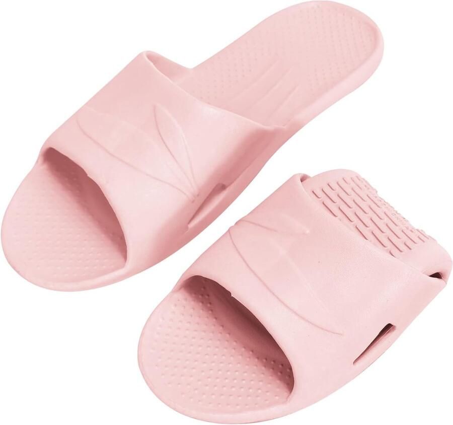 Thijox Opvouwbare Pantoffels voor en Plastic Draagbare Reisslippers Antislip Lichtgewicht Hotelslippers voor Badkamer Spa en Reizen - Foto 2