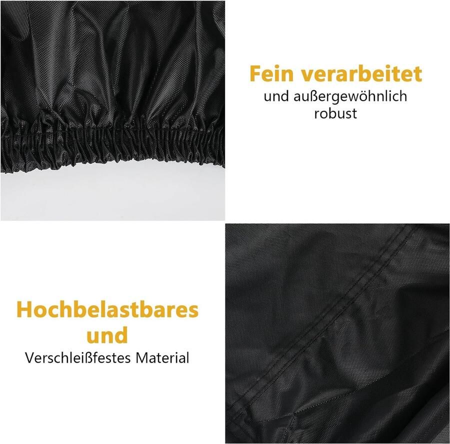 Vrachtfietsafdekking 420D Oxford-stof waterdicht extra lange driewielhoes afsluitbaar voor vrachtfiets afdekzeil driewieler fietshoes eensporig (285 x 115 x