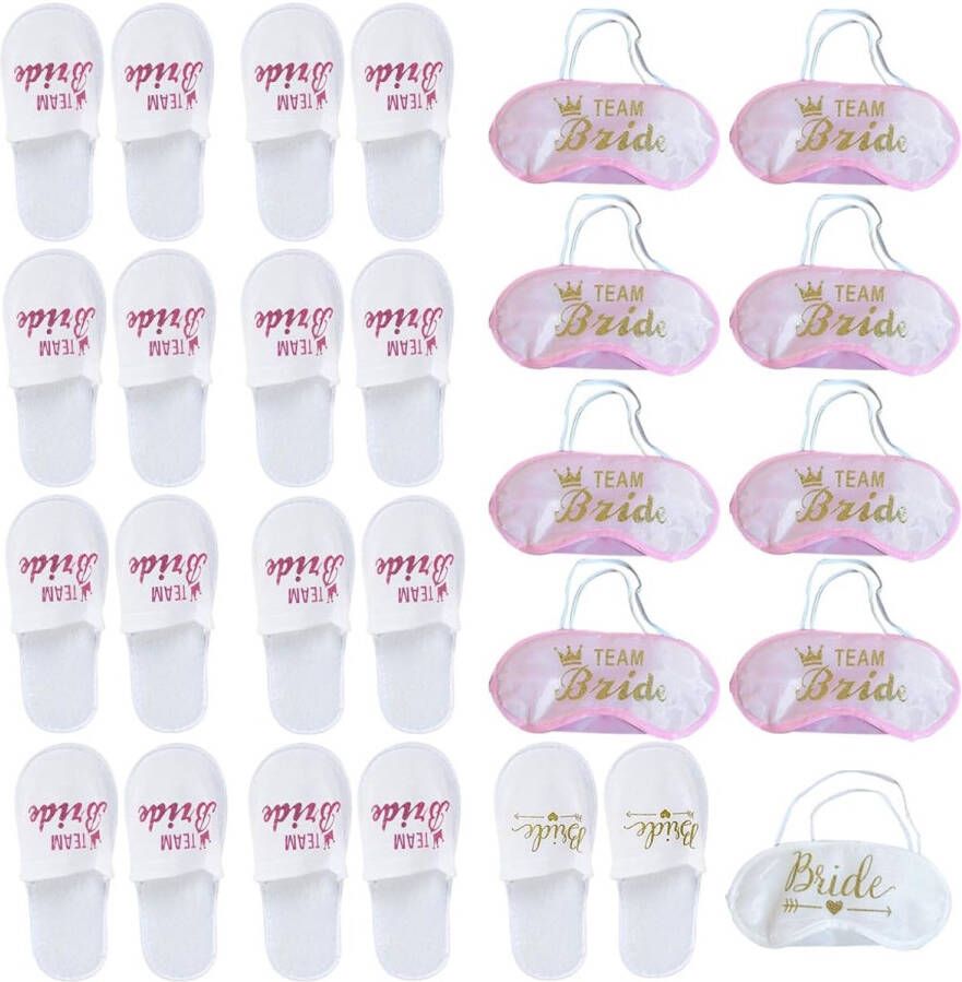 Vrijgezellenfeestje nachtmasker bruid slaapmasker met verstelbare riem bruiloft slippers pyjama feest slippers kip feest vrouwen decoratie accessoires