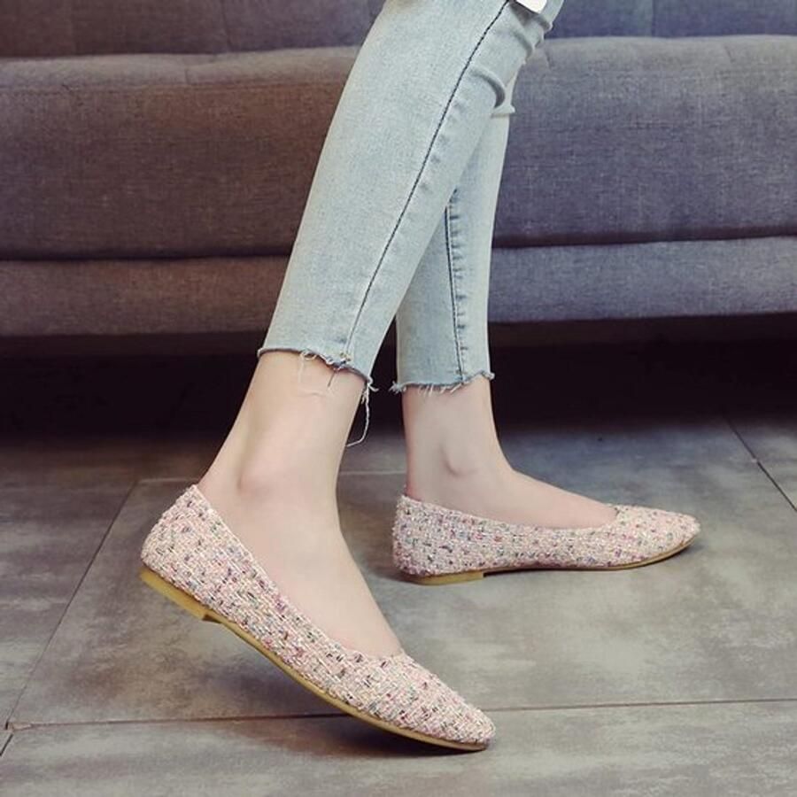 Vrouwen Ballerina Schoenen Comfortabel Zwart Suède Elegant Slip On Geschikt voor Dagelijks Gebruik Zwart Model