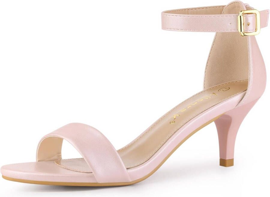 Vrouwen Enkelband Kitten Heel Sandalen Elegante Mode Sandalen