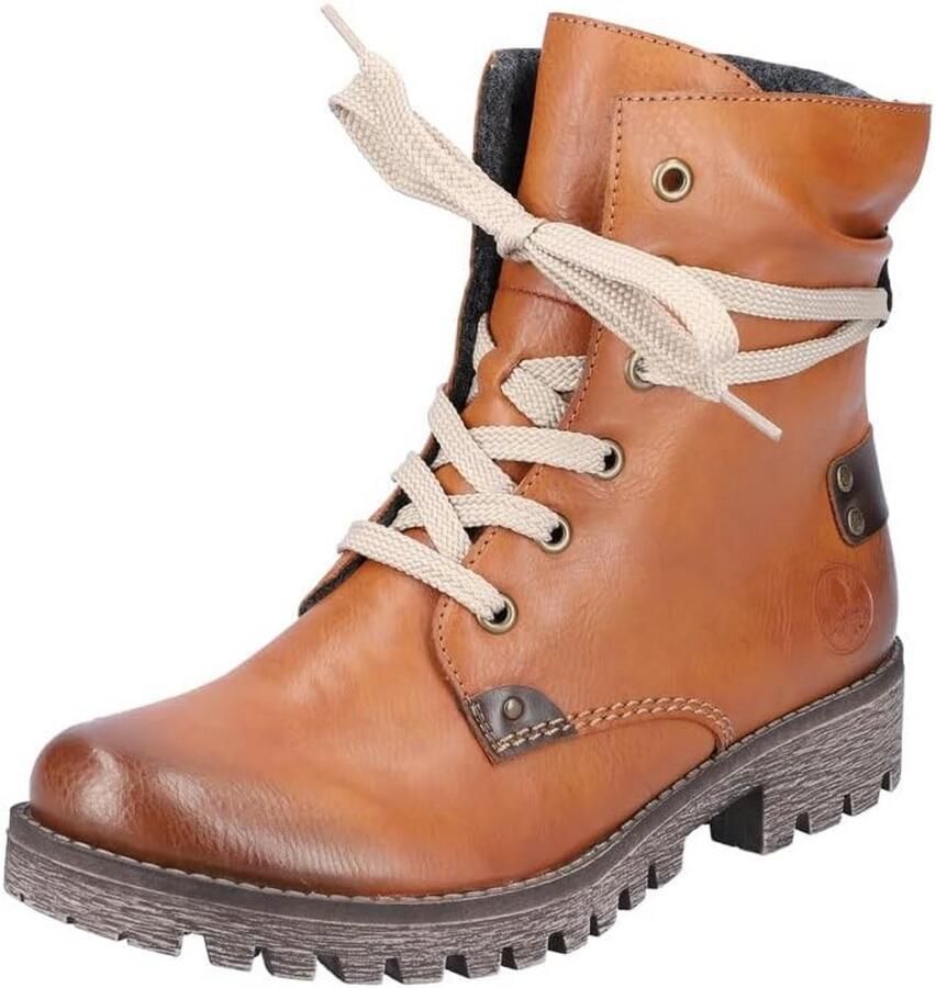 Dames Enkellaarzen met Vetersluiting voor Comfortabel Lopen