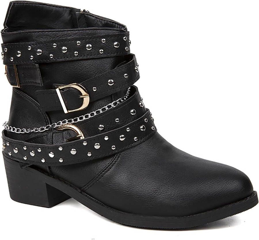 Vrouwen enkellaarzen met lage blokhakken en ritssluiting voor comfort in de winter uk tot 8uk