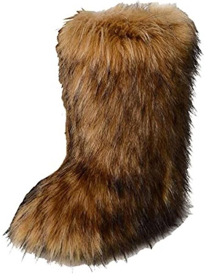 Vrouwen Faux Fur Snowboots Warme Comfortabele Mid-Calf Buitenlaarzen