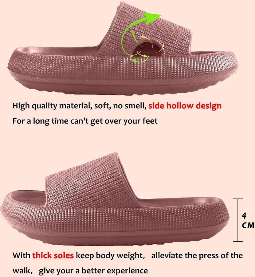 Originele Badslippers Zomer Glijbanen Sandalen Elegante Gezellige Sloffen Pantoffels Unisex Zachte Zool Antislip Slippers