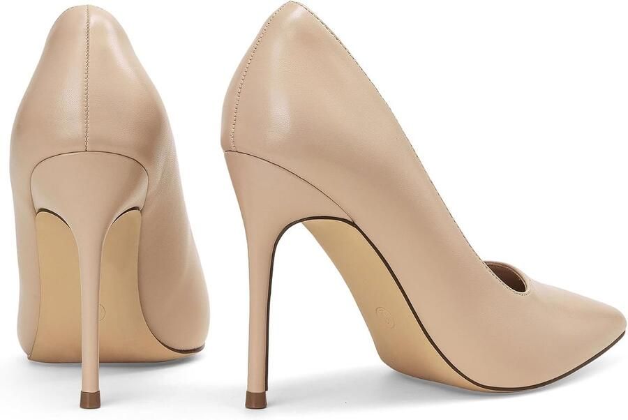 Vrouwen Hoge Hak Hof Schoenen Puntige Gesloten Teen Slip op Stiletto's Party Prom Bruiloft Hakken Schoenen