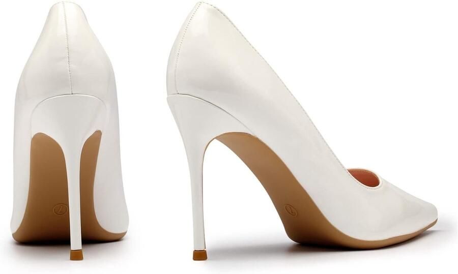 Vrouwen Hoge Hak Hof Schoenen Puntige Gesloten Teen Slip op Stiletto's Party Prom Bruiloft Hakken Schoenen