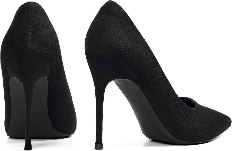 Vrouwen Hoge Hak Hof Schoenen Puntige Gesloten Teen Slip op Stiletto's Party Prom Bruiloft Hakken Schoenen